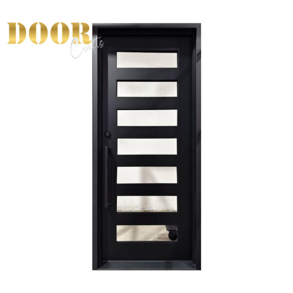 C22-Exterior Metal Door with Double Glass